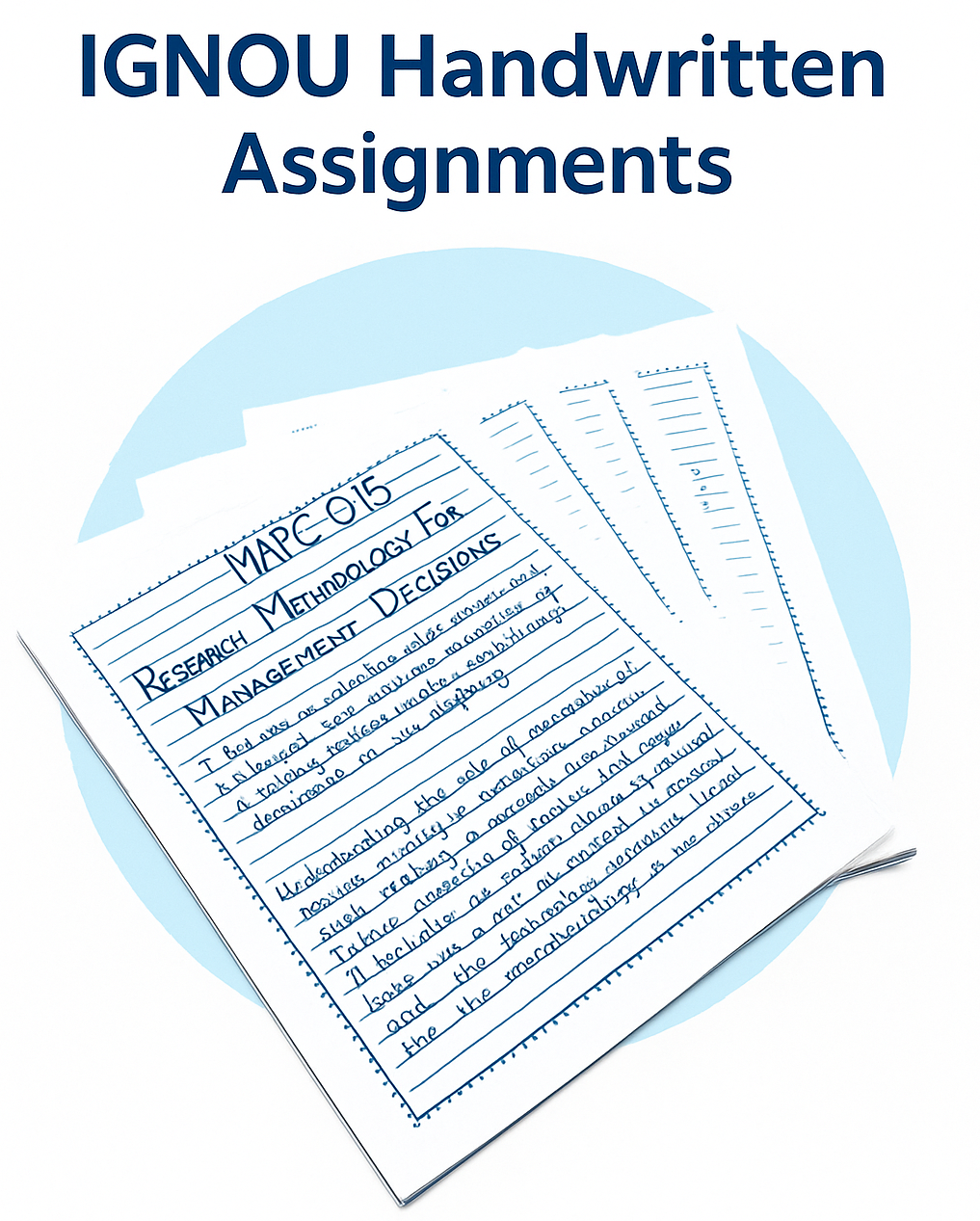 IGNOU Handwritten Assignments Provider – IGNOU Writers