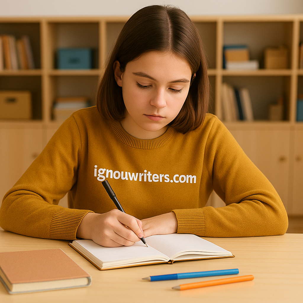 Girl Writing Assignment IGNOU Handwritten Assignments 2026 – 100% Original & Verified | Fast ...