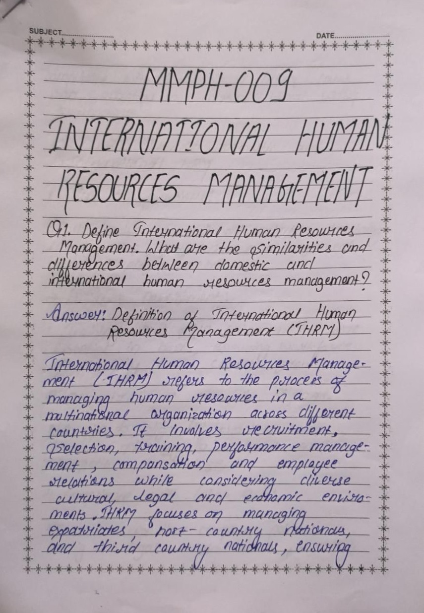 Genuine IGNOU Handwritten Assignments Service – Fast Delivery Promise