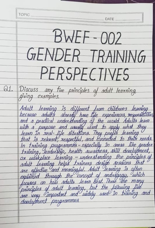 IGNOU assignment help subject wise academic reference study material support