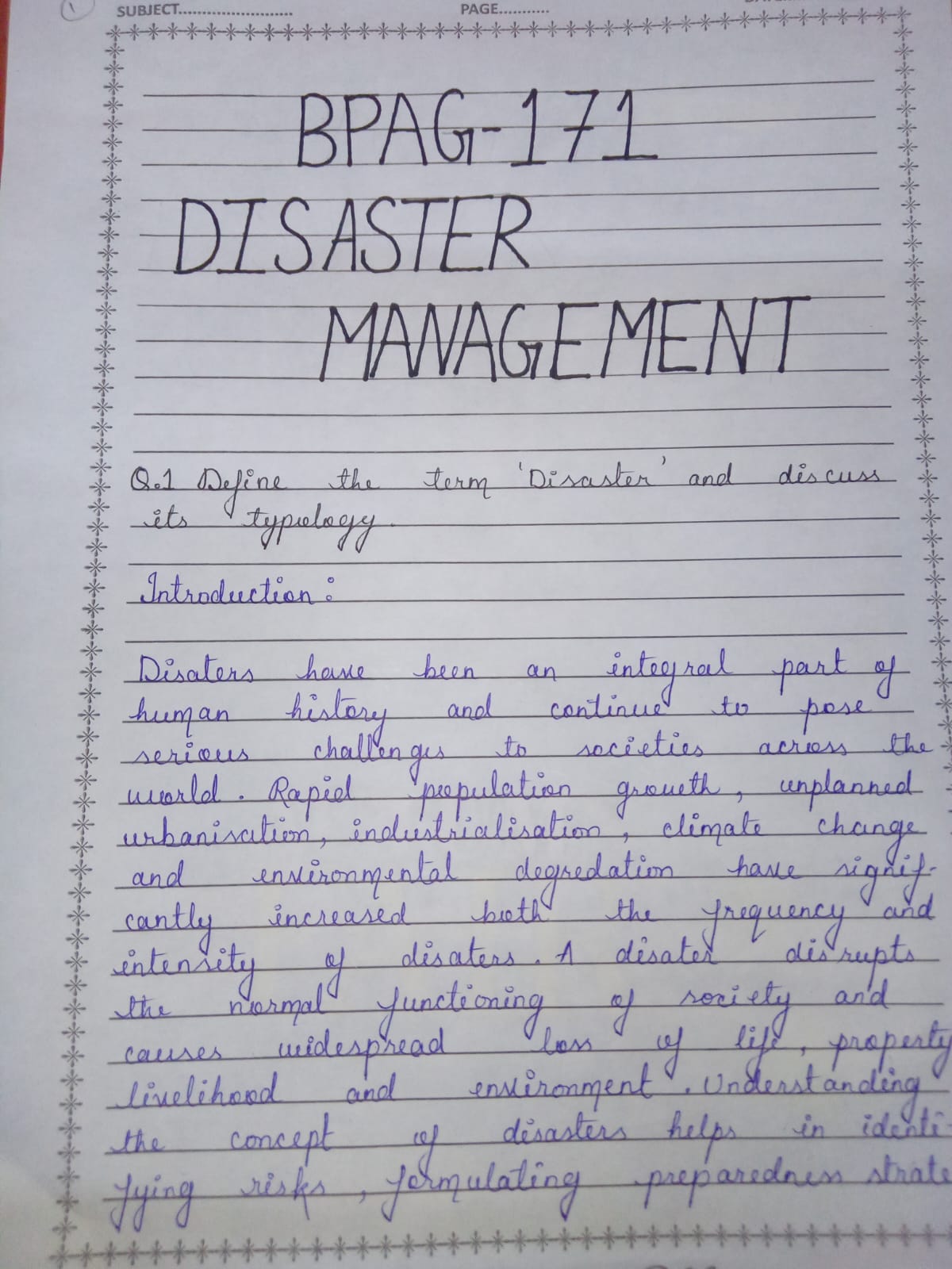 IGNOU Assignment Sample in English Medium – Best Handwriting for 2025-26 Session